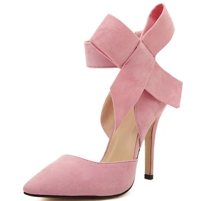 Butterfly Knot Stiletto Shoes