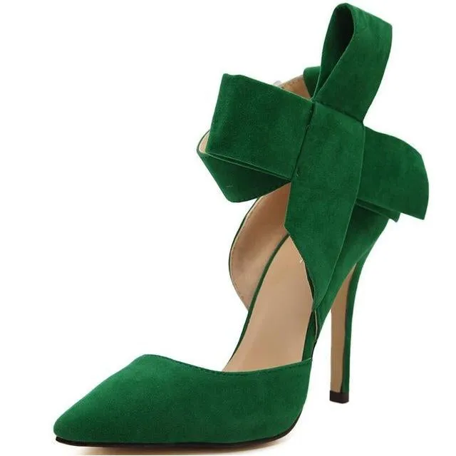 Butterfly Knot Stiletto Shoes