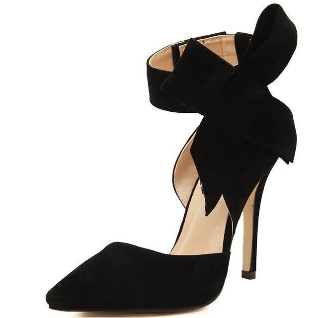 Butterfly Knot Stiletto Shoes
