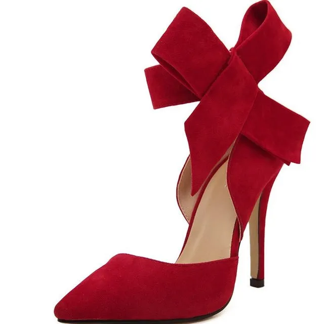 Butterfly Knot Stiletto Shoes